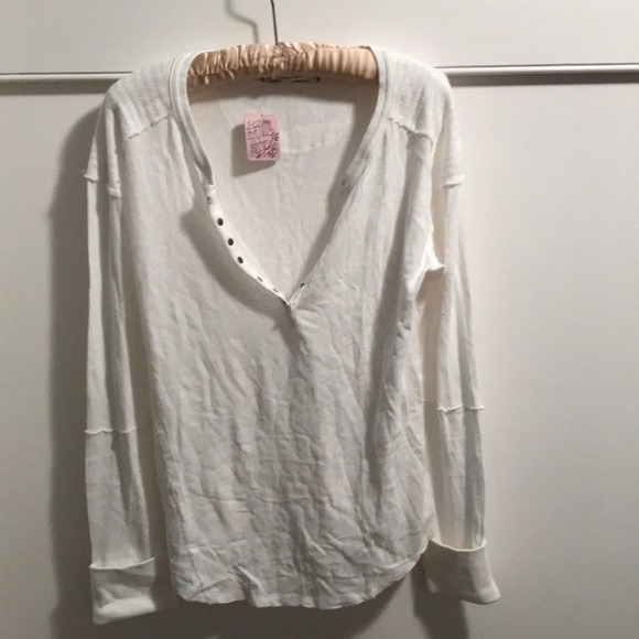 NWT We the Free Military Mix Henley LS tee M or L - Picture 7 of 12